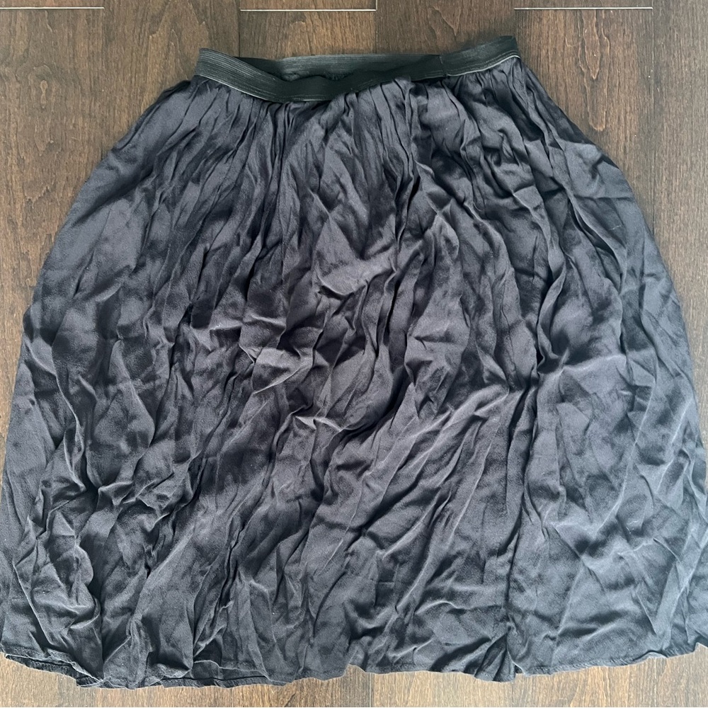 Mono B Black A-Line Skirt